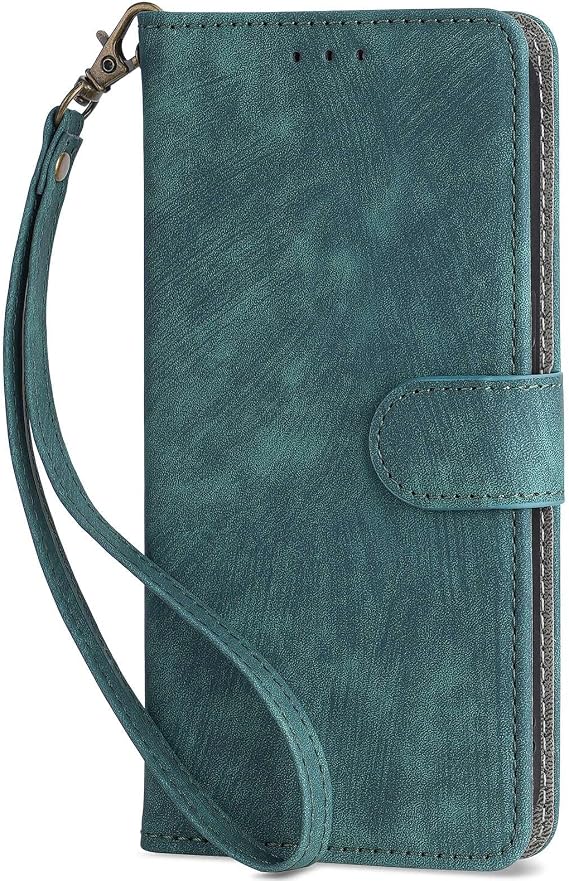 Case Compatible with Tecno Spark 20 Pro Plus 4G,Phone Case with Card Slot.RFID Protection.Standable Flip Phone Case-Green