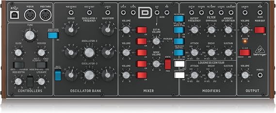 Behringer MODEL D Analog Synthesizer, Siyah