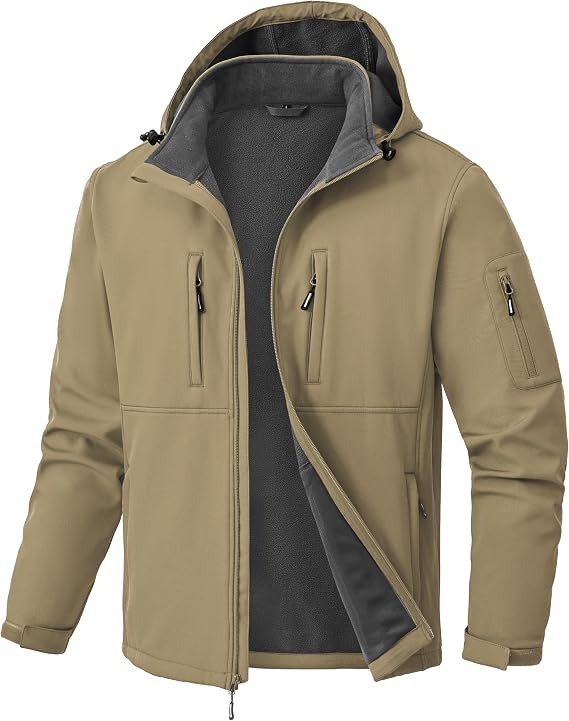 Zoofly Men's Softshell Jacket Transition Jacket Outdoor Jacket