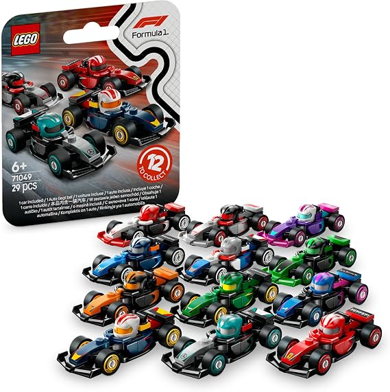 LEGO Minifigures F1R Collector's Race Car Toy, Present, Blocks, Educational, Boys, Girls, Children, 6, 7, 8, 9 Years, Vehicle, Car, Mini Car, Mother, Father, 71049