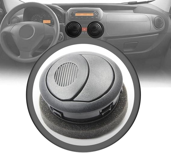 Central Ventilation Grille over Mouth Air Vent Grill Diffusor Middle Compatible with Nemo, Bipper, Fiorino, Qubo 8265JJ, 735460869 (Central Right or Left)