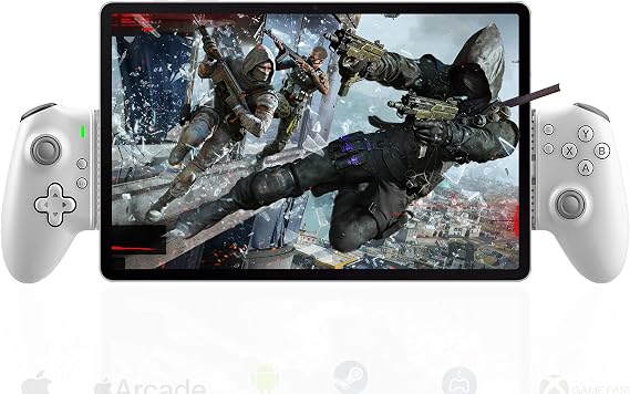 USB C Game Controller for iPad/Tablet (6.7-11in compatible), Plug and Play Gamepad Joystick, Remote Play Controller for PS5/Xbox/PC, Cloud Game, Hall Rocker/Trigger/Turbo/Macro, Passthrough Charging