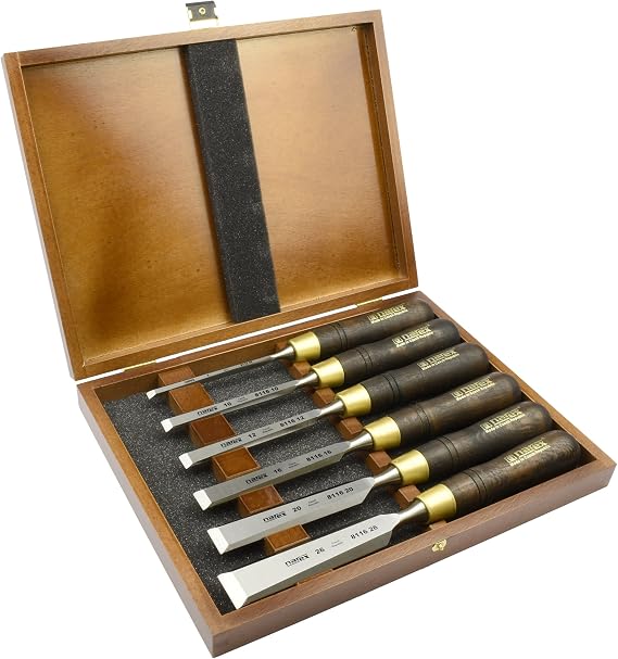 Narex Chisels - 8116 Cabinetmakers Chisel Boxed Set (Black)