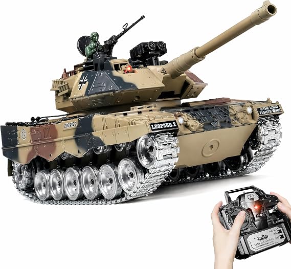 1:18 RC Tank, Metal Tracks RC Tank, Suspension, Remote Control