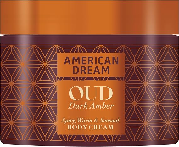 American Dream Oud Dark Amber, A Spicy & Sensual Body Cream with Cocoa & Shea Butter 500ml / 17.6 fl.oz