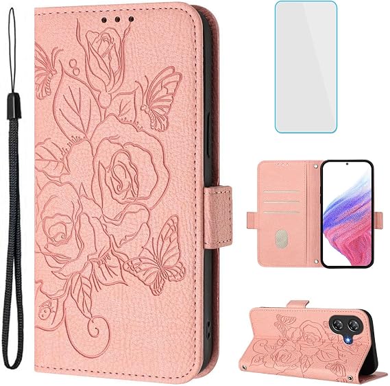 RFID 電話ケース ウォレット Ulefone Note 21用 ピンク