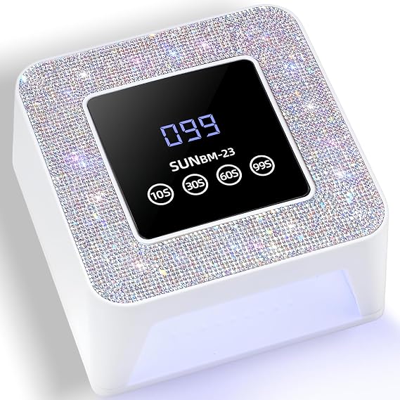 Uv Ledネイルランプ ジェルネイルポリッシュ用uvドライヤー プラグインダイヤモンドネイルドライヤー タッチコントロール付き オートセンサーと4つのタイマー設定