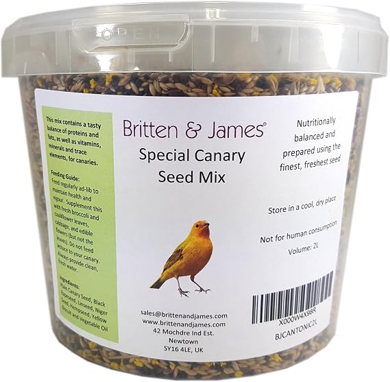 Special Blend Canary Seed Mix by Britten and James 2L tub (1.6kg)