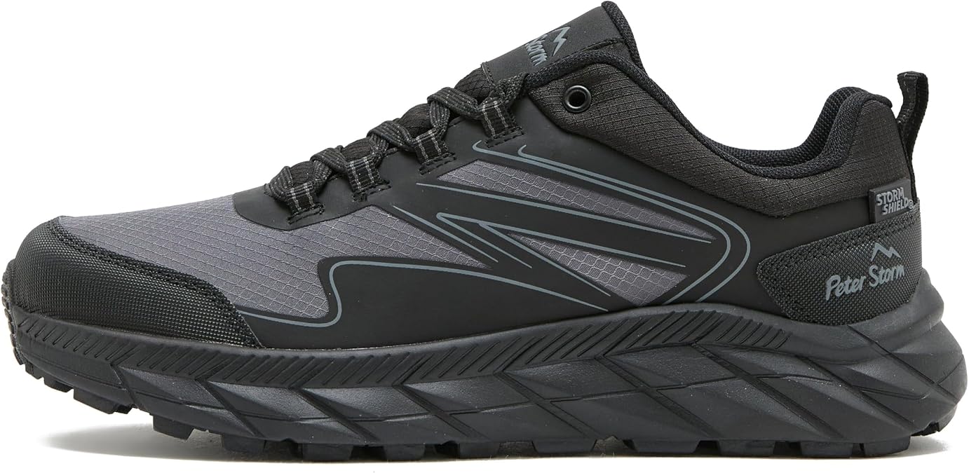 Peter Storm Men's Force Low Waterproof Walking Shoes with Storm Shield Membrane & Lightweight & Breathable Softshell Upper