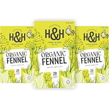 Heath & Heather Organic Fennel Tea Bags – 3-Pack Gift Set | Natural Fennel Tea Infusion | Made from 100% Organic Fennel