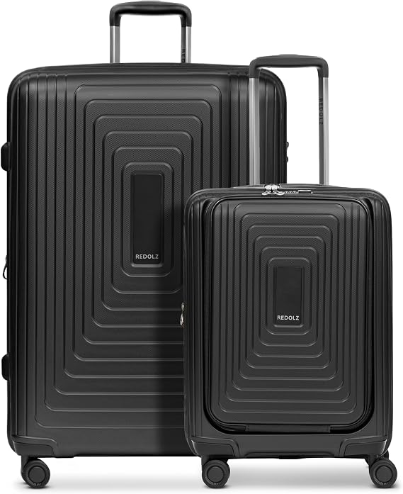 REDOLZ Stammartikel Essentials 14 Laptop Compartment, Black Metallic, 2 sets, Classic