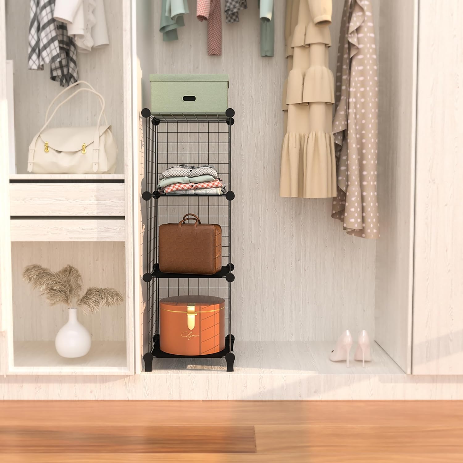 DecoBella Decorative Wire Cabinet - 3 Cubes