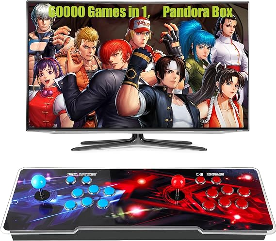Pandora's Box Console 60000 Arcade Games in 1,Retro Game Machine for TV PC Projector, Supports Up to 4 Players, Full HD Output, Search, Save, Hide, Favorites List