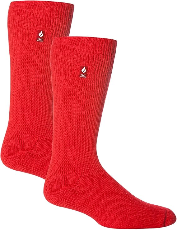 HEAT HOLDERS 2 Pack Mens Thermal Socks Winter Warm Original Socks | Thick Fleece Insulated Socks