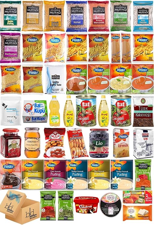 Ramazan Paketi Blueden - Ramazan Kumanya Yardım Erzak Kolisi 50 Parça 19 Nolu Paket Kmny50Prc19noP