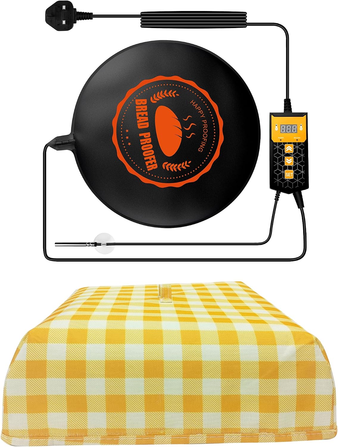 Bread Proofer,Everkeen Adjustable Temperature Dough Starter Mat with Cover,30cm sourdough Starter Warmer for Perfect Bread Making