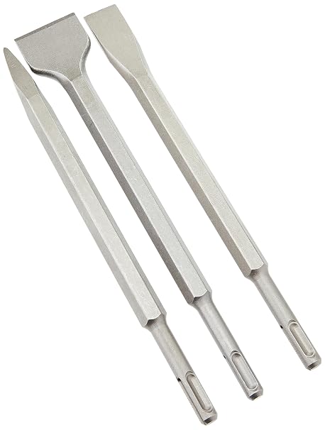 Silverline 515779 SDS Plus Hex Chisel Set 3pce 250 mm – 20, 40 mm and Point