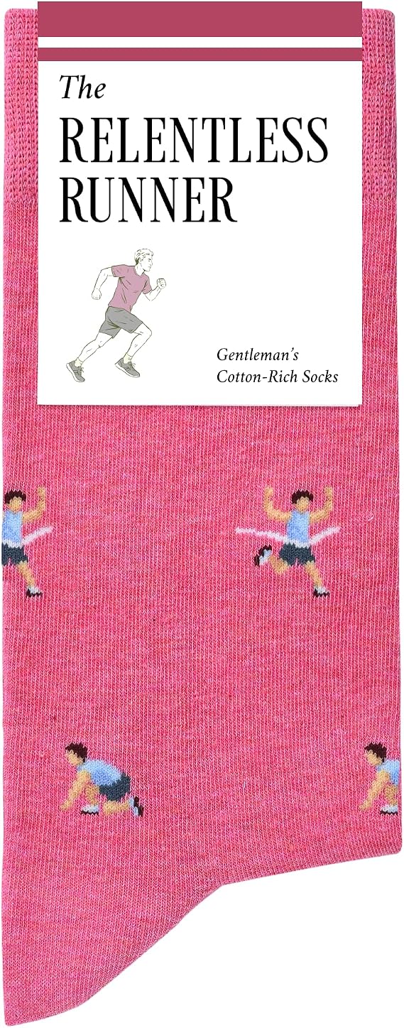 The Relentless Runner Socks - Funny Running Socks - Marathon Gift for Men
