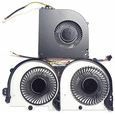 Fleshy Leaf CPU+GPU Cooling Fan Replacement for Clevo P950 P950HR P950ER T97 T96E T800 Series BS5005HS-U3E BS500HS-U3D 6-31-P95E2-101 6-31-P9502-102 DC5V 0.50A 4-Wires Fan