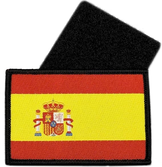 Spain Patch Embroidered Flag Patch 75mm x 50mm