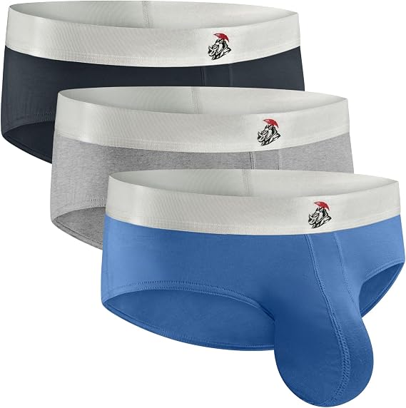 Real Men Nylon & Modal Mid-Rise Brief - ABCD Custom Pouch Size - Waist XS-5XL