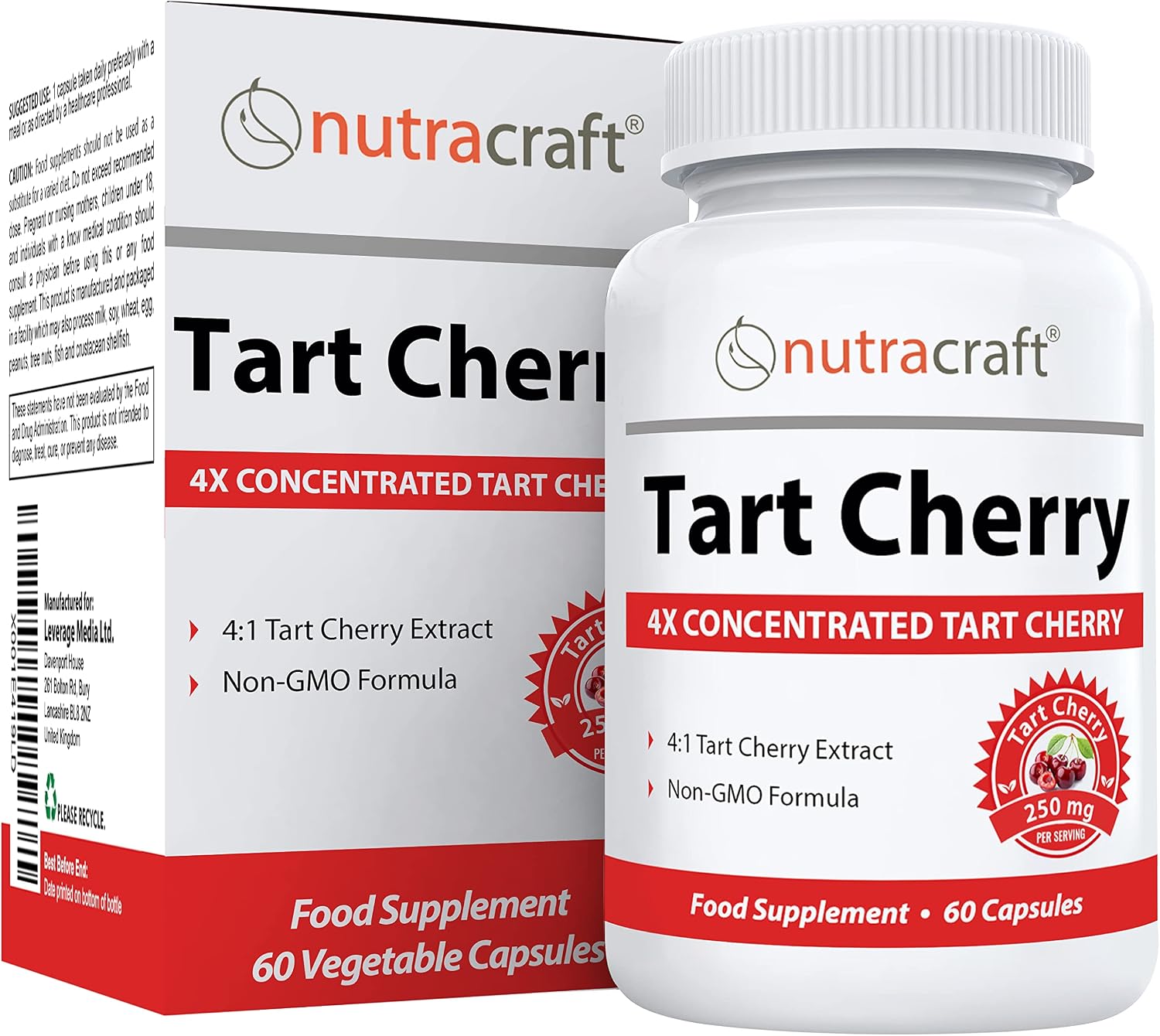 #1 Tart Cherry Extract | 2000mg 4:1 Concentrated Tart Cherry | Uric Acid Cleanse & Sleep Support | No Fillers or Additives | 1 Month Supply Non-GMO