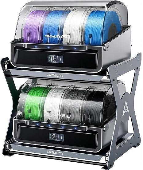 Creality CFS Work Stand, Space-Saving, Two-Layer Pull-Out Design, Load Capacity up to 15 kg, Metal Damping Rails, Anodised Suitable for Printers, Dry Boxes, CFS, Work Stand for 3D Printing
