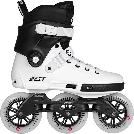Powerslide Next Core Black 110 Inline Skate in White/Black, for Urban and Fitness, for Men and Women