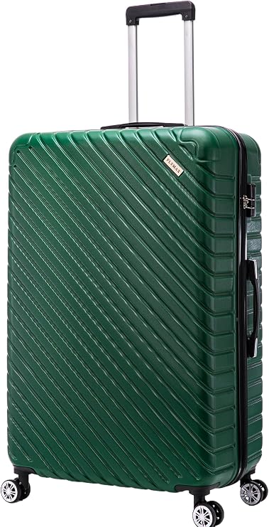 FLYMAX 24" Medium Suitcase 4 Wheel Lightweight Luggage Hard Shell ABS Travel Case Hold Check in Fits 15kg - 20kg Medium Size + 3 Digit Lock + Telescopic Handle 67 Litre Capacity