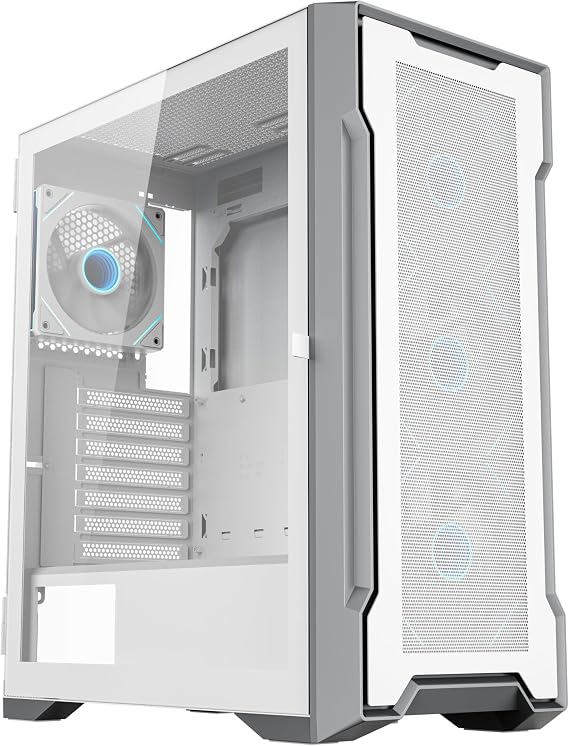 HCS HellCracks features preinstalled 12cm ARGB fans, 5V 3-pin ARGB & PWM fan hub, ATX, Micro ATX, ITX tempered glass gaming case (HCS404W)