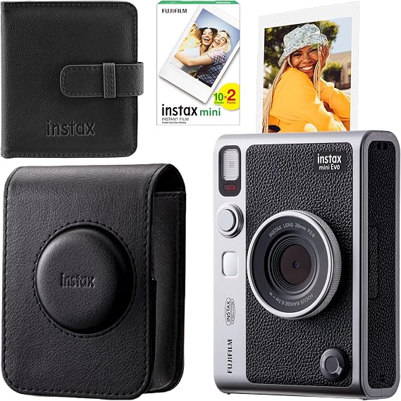 Instax Mini Evo Siyah Fotoğraf Makinası ve Hediye Seti 1