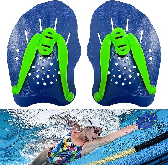 Swimming Paddles for Hands,Swimming Paddle,Hand Paddle for Swimming,Swimming Training Paddle,Hand Paddles,Swimming Hand Paddles Adults with Adjustable Straps for Novice Professional Strength Training