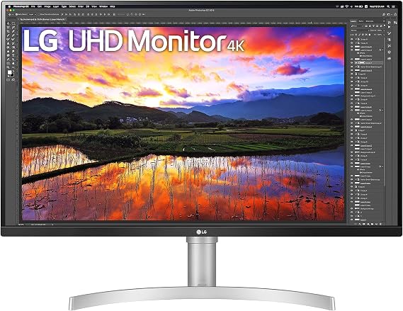 LG UHD Monitor 32UN650K-W | 4K IPS 32 inch, White/Sliver | 60Hz, 5ms, sRGB 95%, HDR10, Built-in Speakers