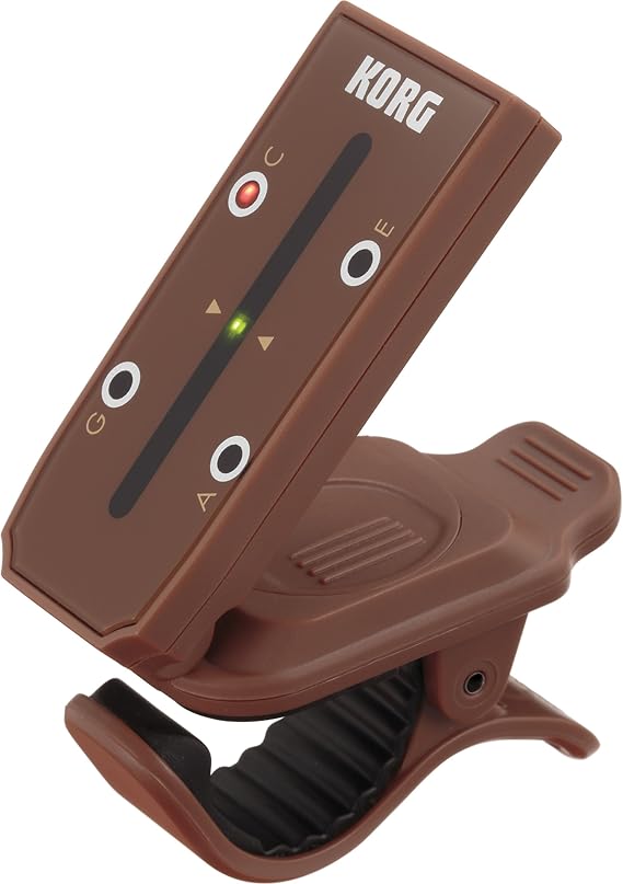 Korg - MiniPitch compact Clip-on Ukulele Tuner - Brown