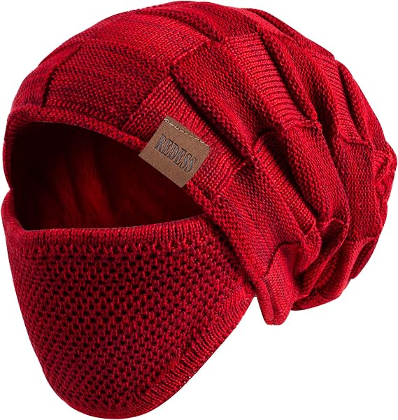 REDESS Beanie Hat Men's and Women's Winter Warm Knit Slouchy Thick Skullcap