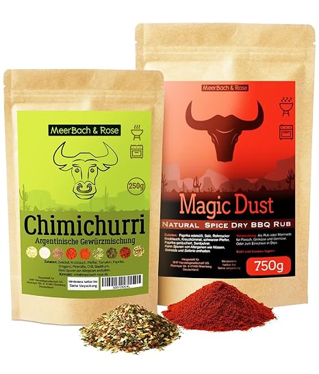Barbecue Spice Set - Magic Dust & Chimichurri - Premium Steak & BBQ Spices for True Grill Masters
