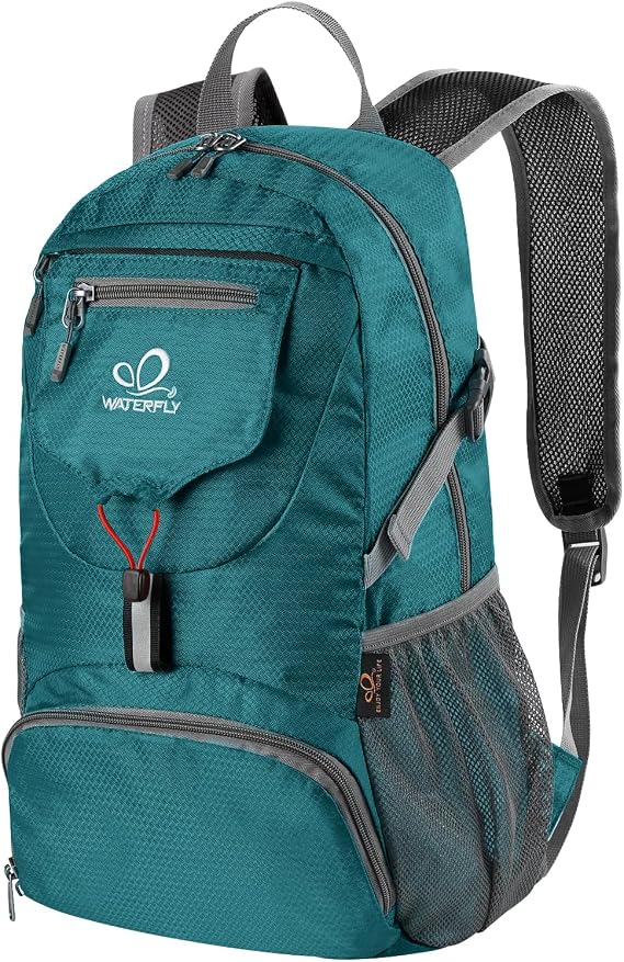 Waterfly Ultra Lightweight Foldable Backpack: 20L Packable Rucksack