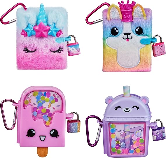 REAL LITTLES Mini Diary with Padlock + Key – Surprise Gift to Collect – Receive a Model in Random Colours