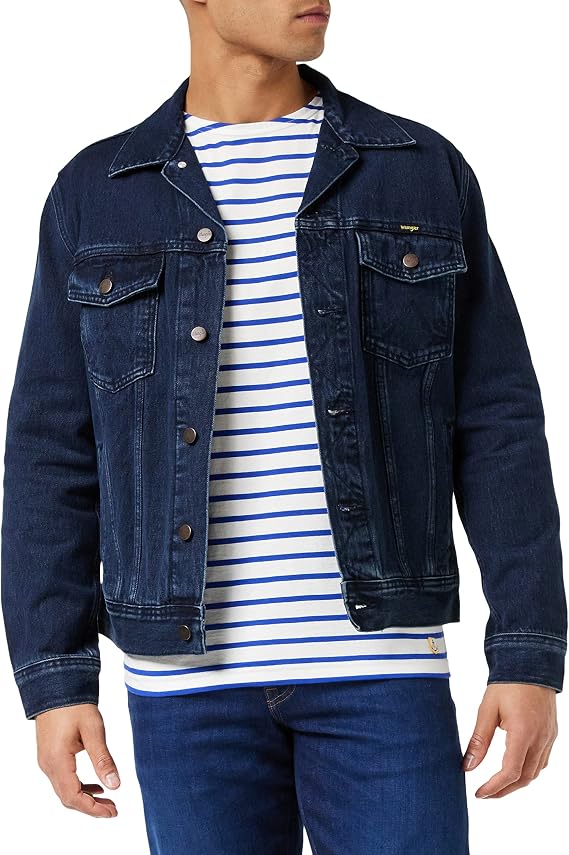 WRANGLER - Jacke Herren - Casual Fit - Authentic Jacket - Coalblue Stone