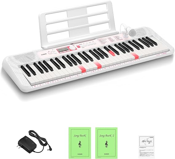 Casio LK-320 Optical Navigation Electronic Keyboard with 61 Keys Touch Response, Slim Design
