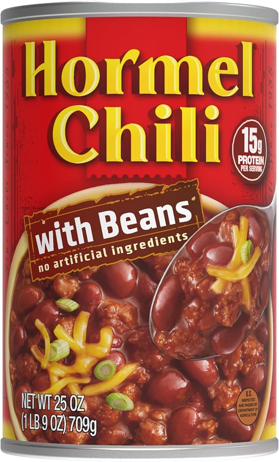 HORMEL Chili | Chili with Beans, 25oz x1