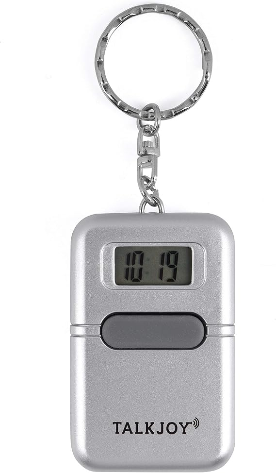 Professional talking time alarm clock, voice output, braille watch, old pocket watch, keyring watch, shoulder, collar, men, women, blind, elderly, children's LCD talking clock, vision, visually impaired
