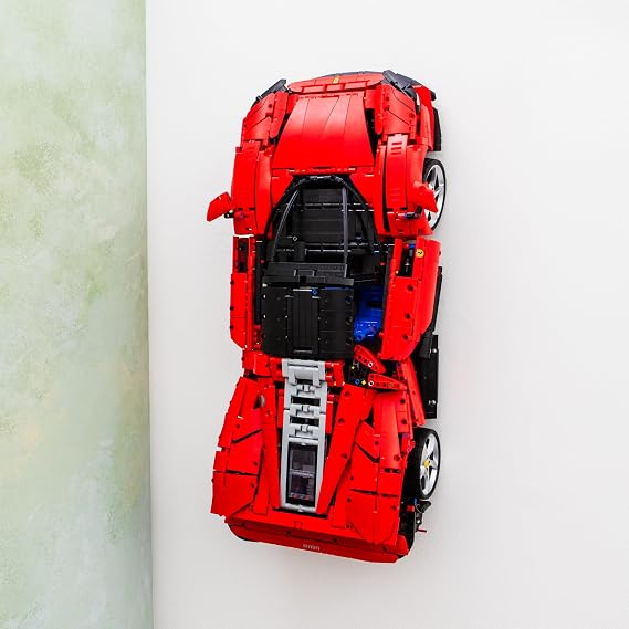 Wall Mount Hook Compatible with Lego Ferrari Daytona SP3 42143 – Secure Display for Technic Model Kits - Car NOT Included