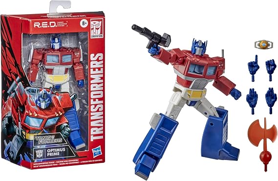 Transformers R.E.D. [Robot Geliştirilmiş Tasarım] Transformers G1 Optimus Prime, Dönüştürmeyen Figür