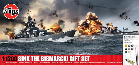 Airfix A50120 Sink The Bismarck! Gift Set Classic Kit Model Making