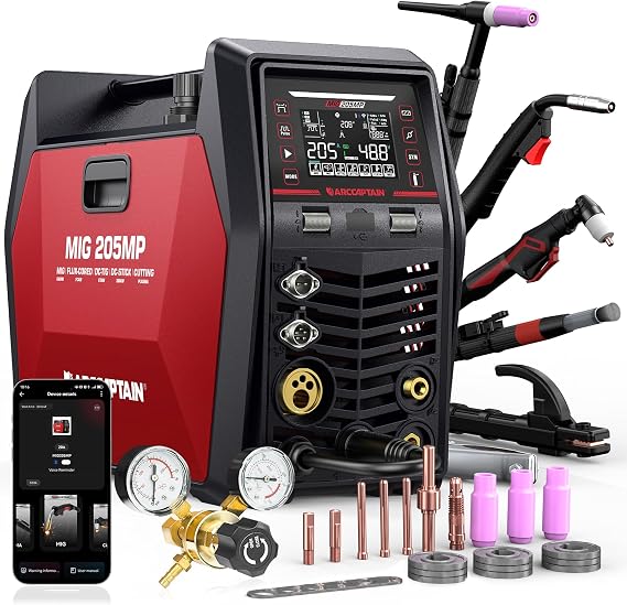 ARCCAPTAIN MIG205MP MIG Welder with 230V Aluminum Plasma Cutter