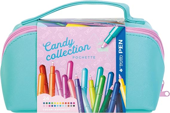 Tratto PEN Candy Collection 24-Piece Cosmetic Bag