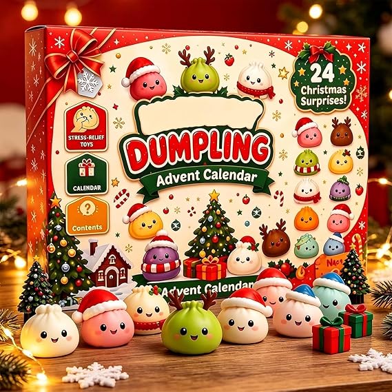 24 Days Squishies Advent Calendar, Christmas Squishies Countdown Sets (B)
