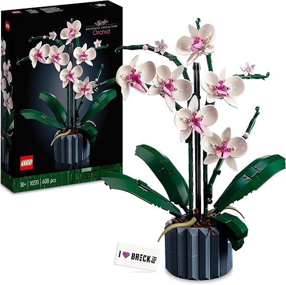 Lego Orchid 10311 - Flower Decoration Kit with Polybag, Adult Botanic Icons