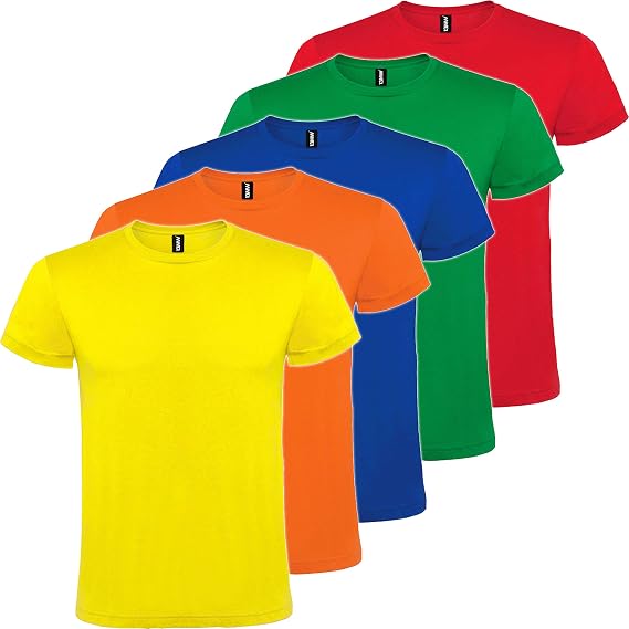 Pack 5 | Men's Basic T-Shirt | Cotton | Short Sleeve